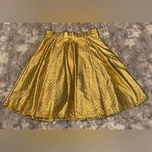 LulaRoe Gold Lame Skirt
